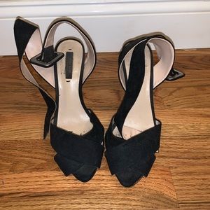 Black Zara Open Toe Shoes - Great Condition